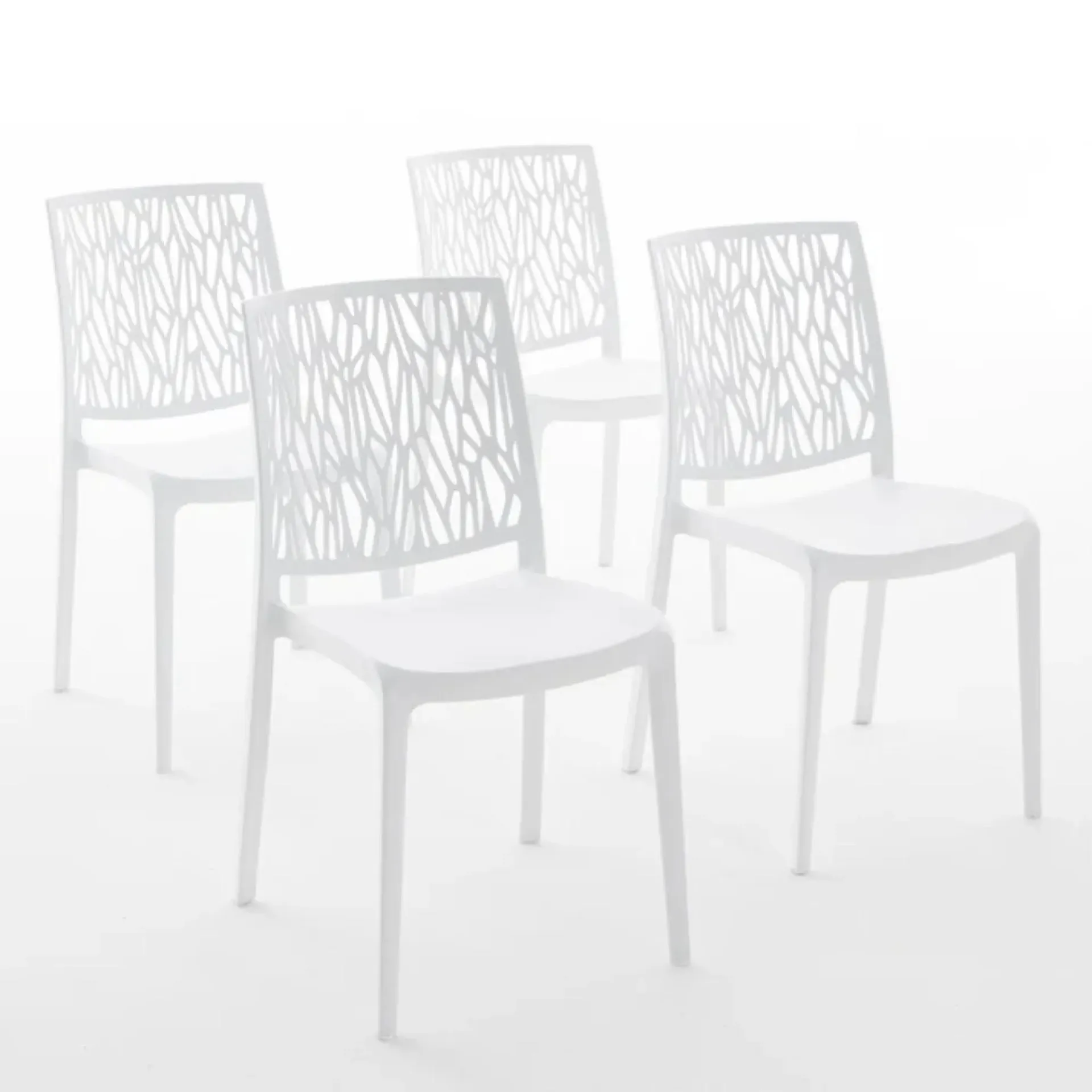 Chaises Lisa blanches