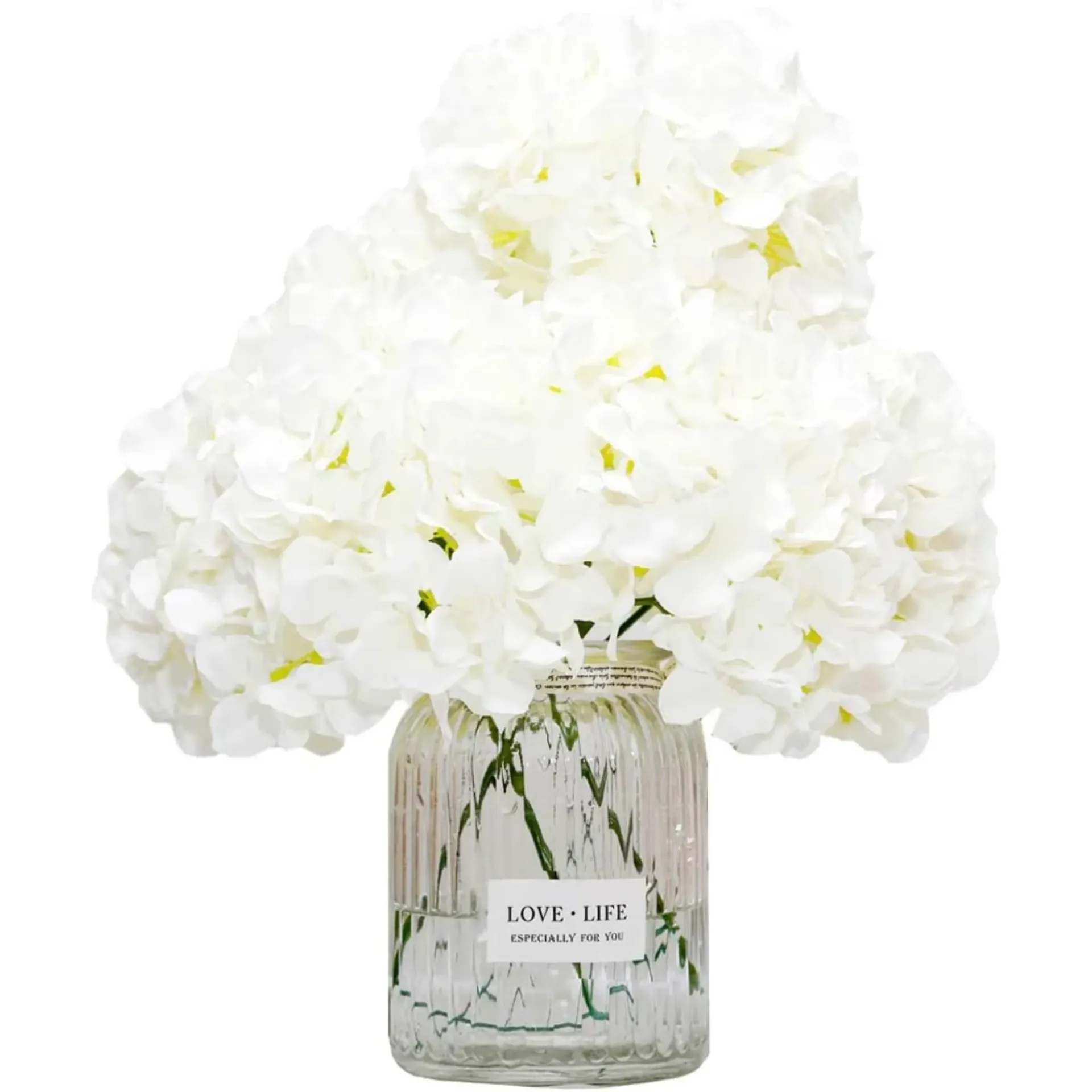 Fleurs artificielles - grandes (hortensia) - lot de 10