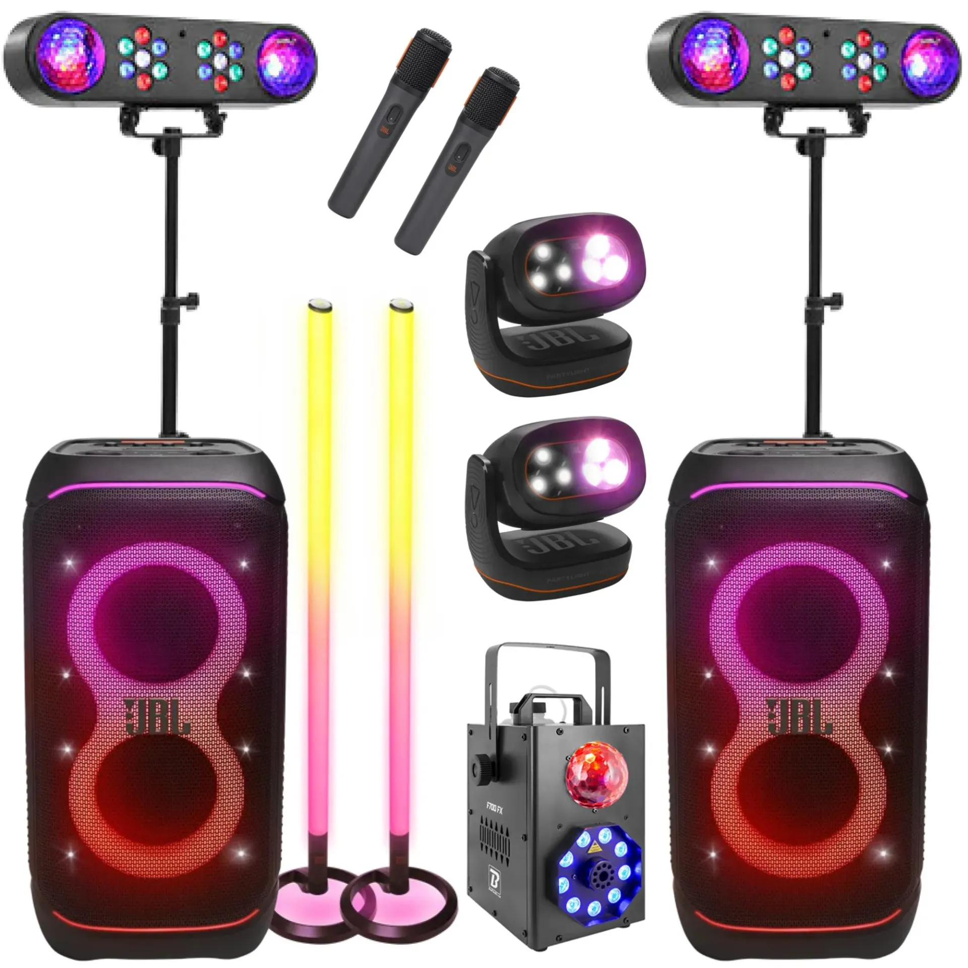 Pack Fun 4 - Lumières+Son Complet (JBL+BTDJ)