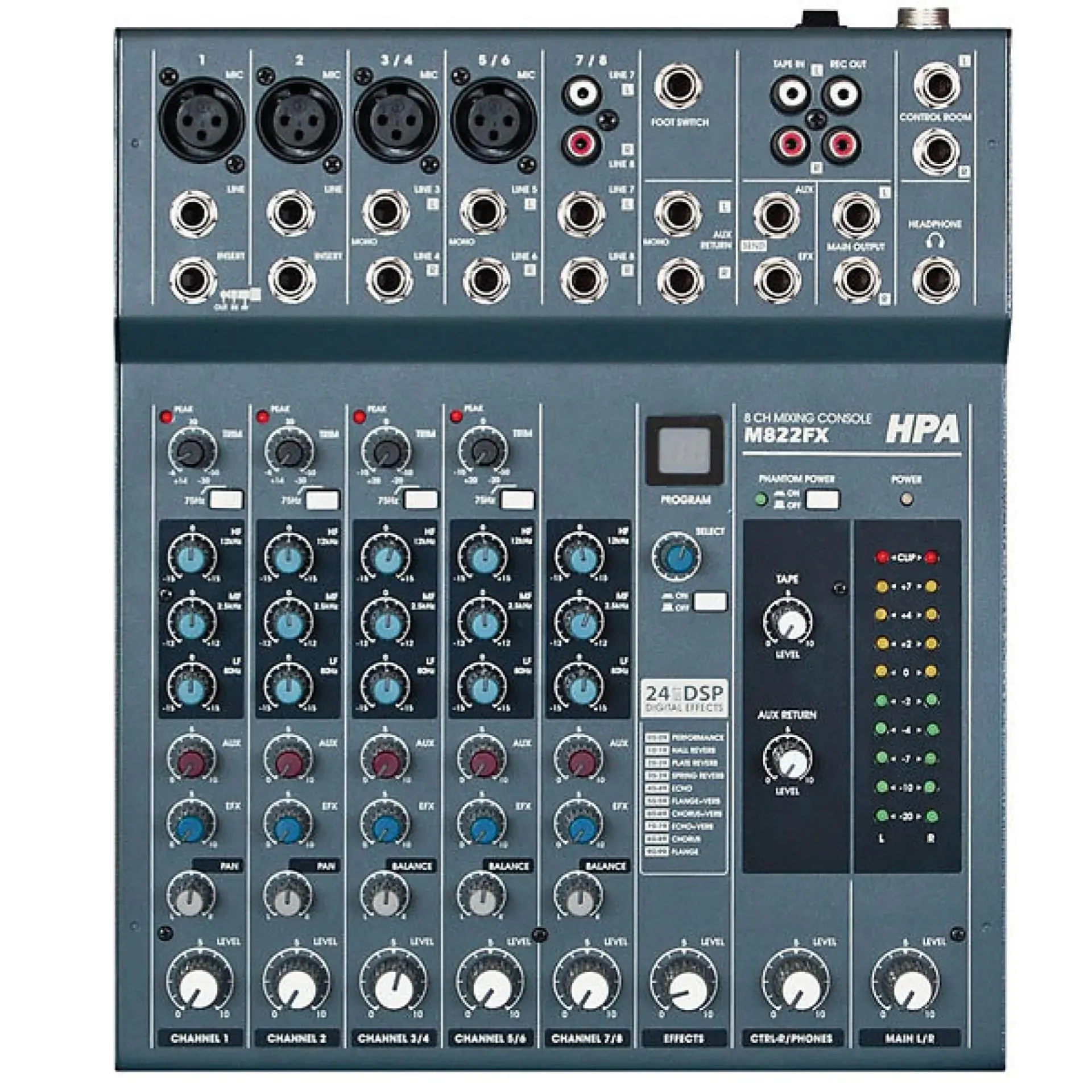 Table de mixage HPA m822fx